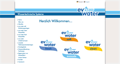 Desktop Screenshot of evo-water.com